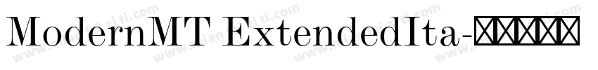 ModernMT ExtendedIta字体转换